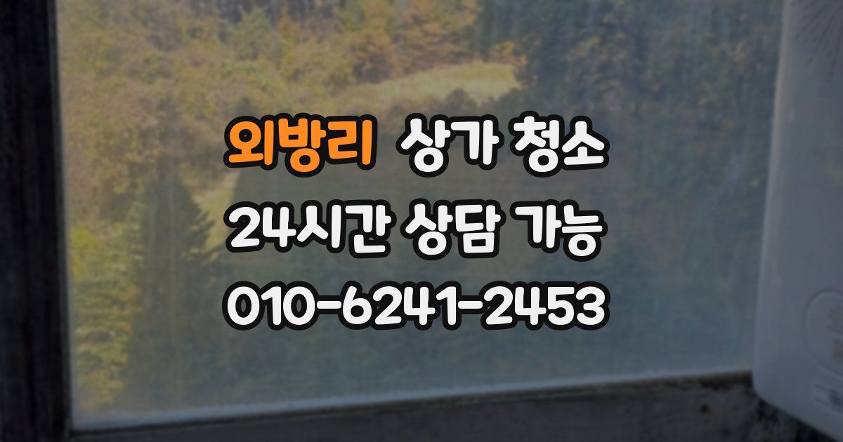 외방리 상가 청소