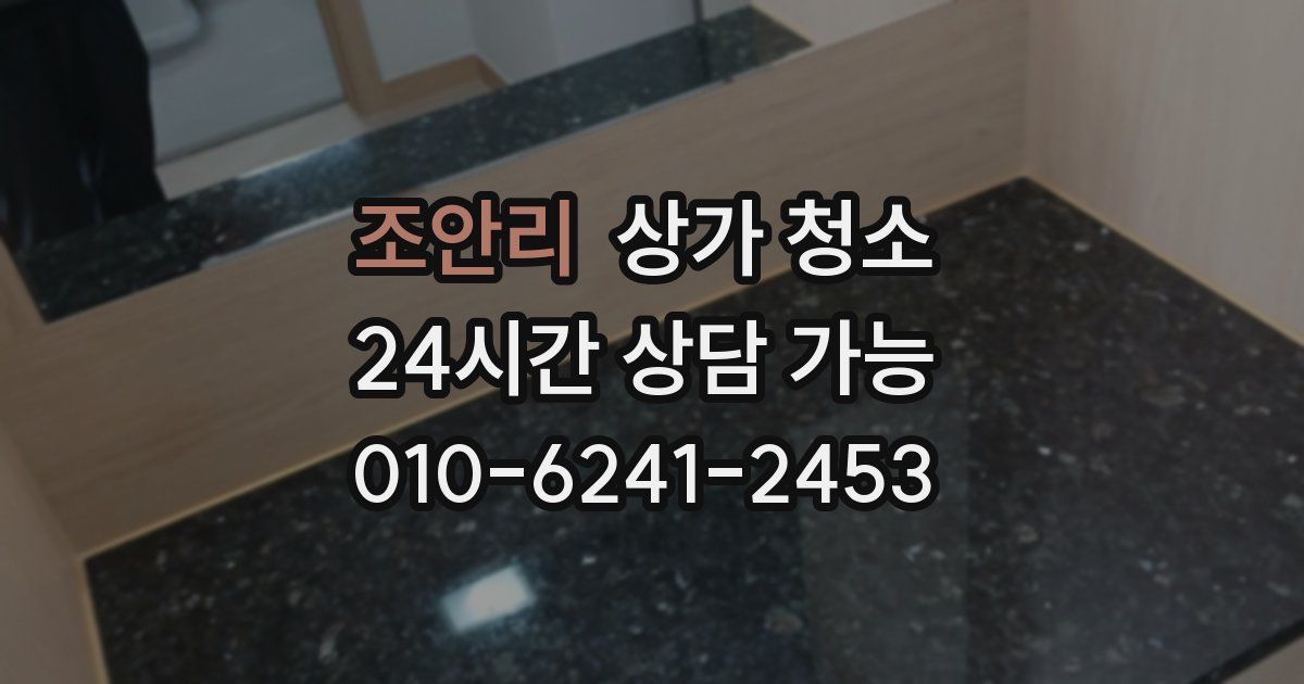 조안리 상가 청소