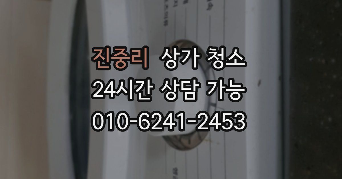 진중리 상가 청소