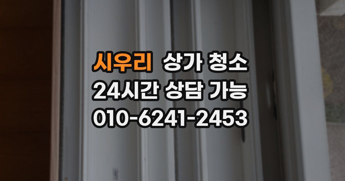시우리 상가 청소
