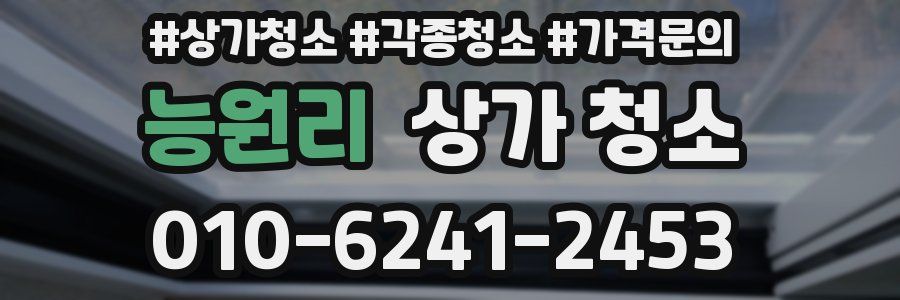 능원리 상가 청소