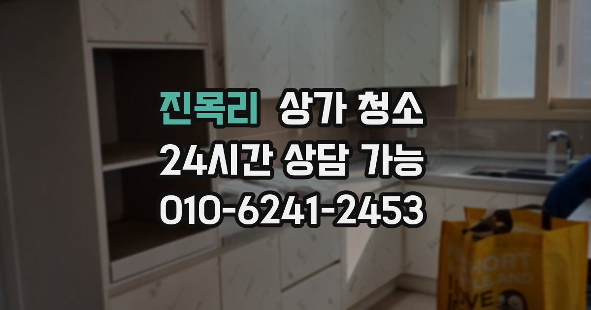 진목리 상가 청소