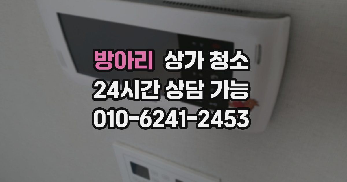 방아리 상가 청소