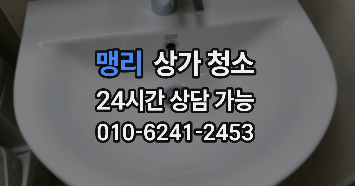 맹리 상가 청소