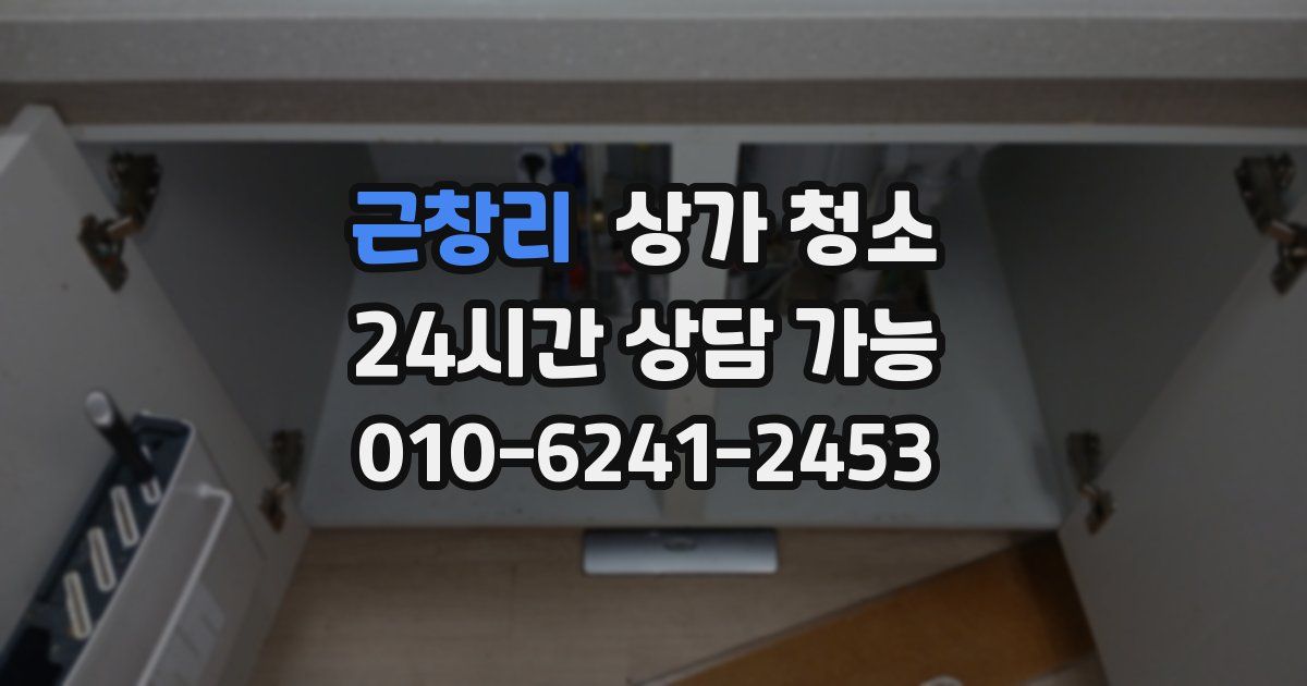 근창리 상가 청소