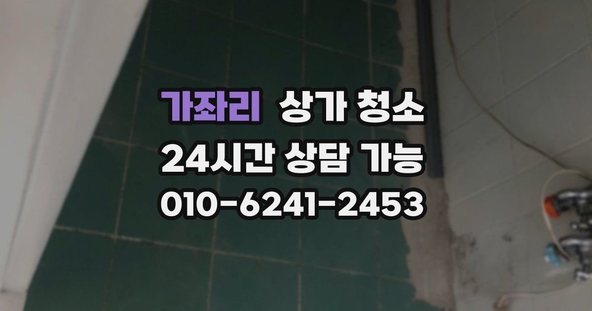 가좌리 상가 청소