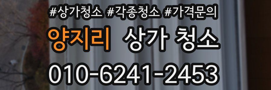 양지리 상가 청소