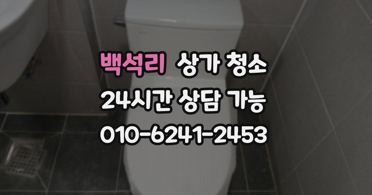 백석리 상가 청소