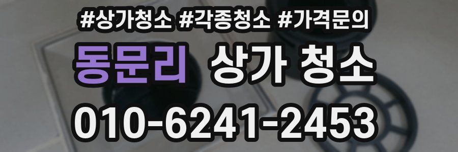 동문리 상가 청소