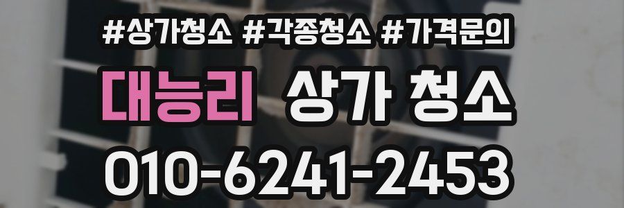 대능리 상가 청소