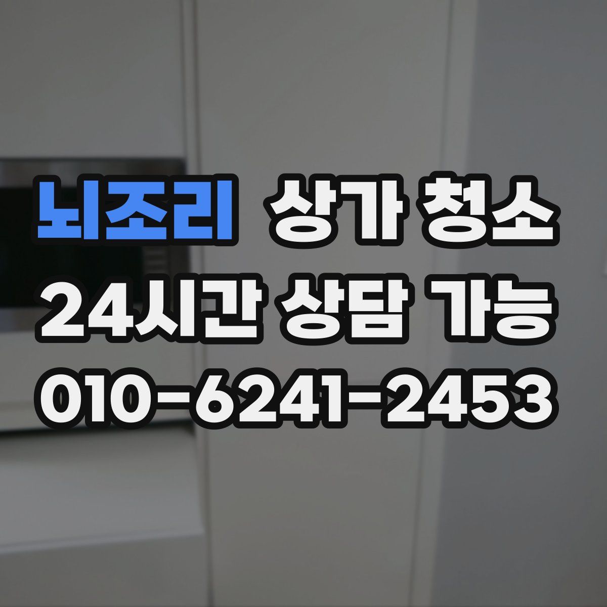 뇌조리 상가 청소
