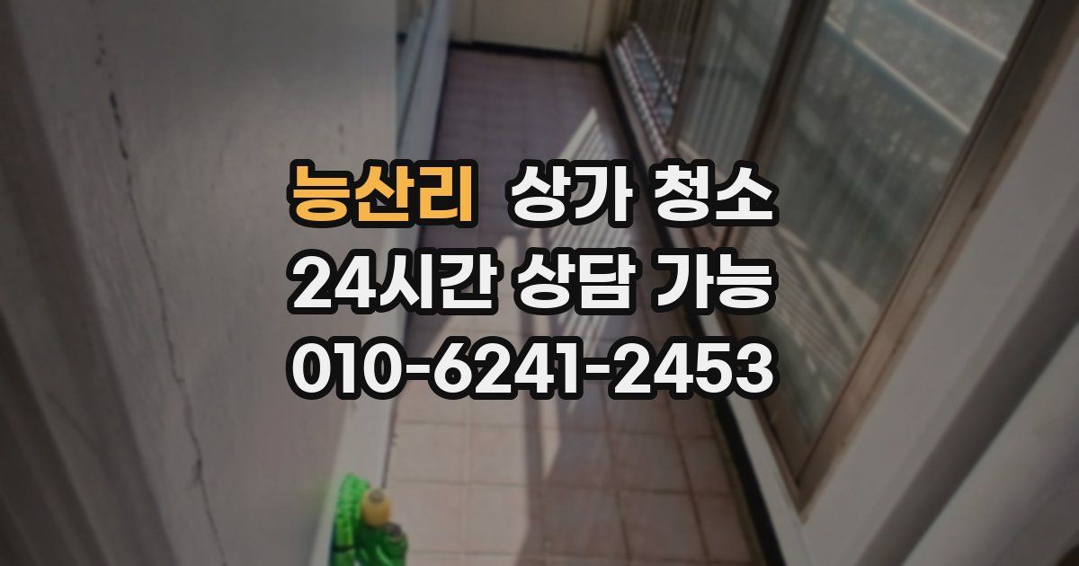 능산리 상가 청소