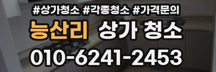 능산리 상가 청소