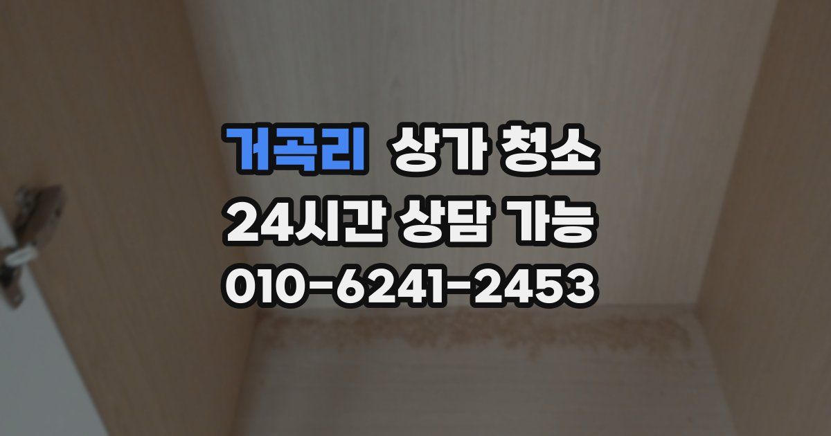 거곡리 상가 청소