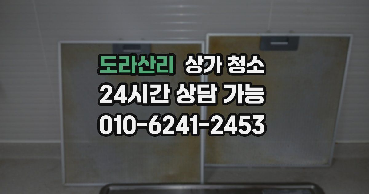 도라산리 상가 청소