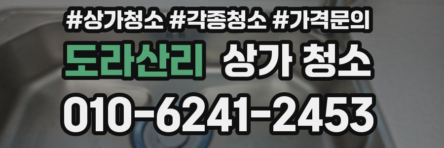 도라산리 상가 청소