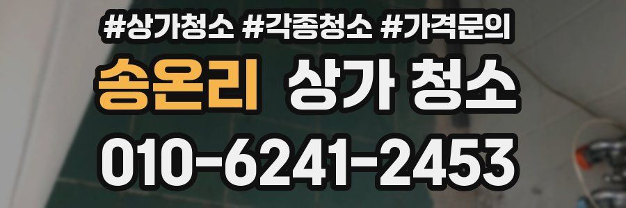 송온리 상가 청소