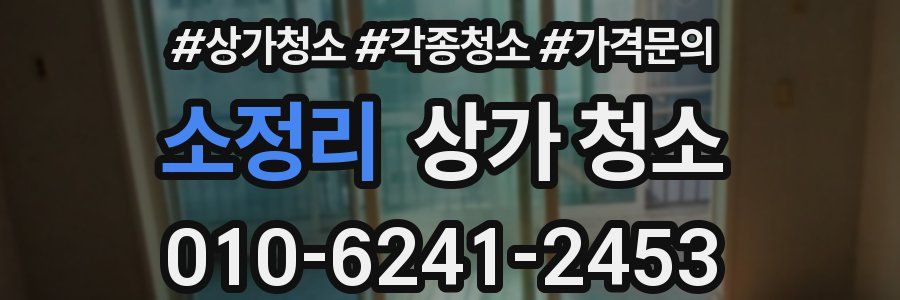 소정리 상가 청소