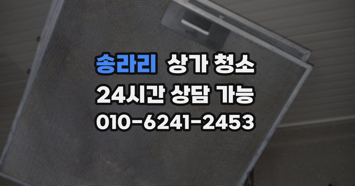 송라리 상가 청소