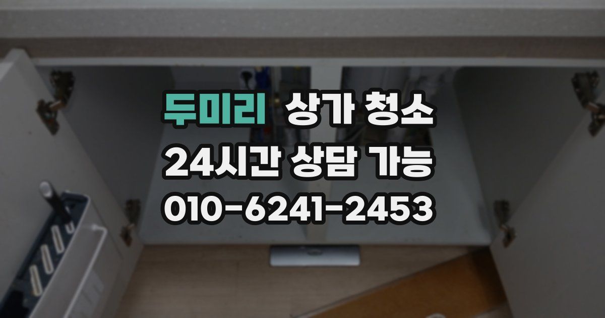 두미리 상가 청소