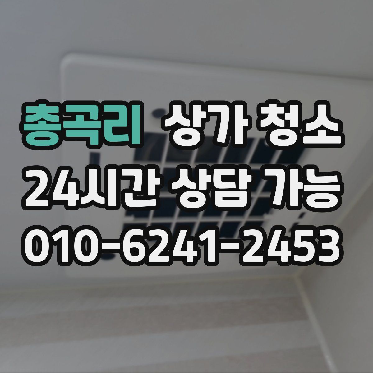 총곡리 상가 청소