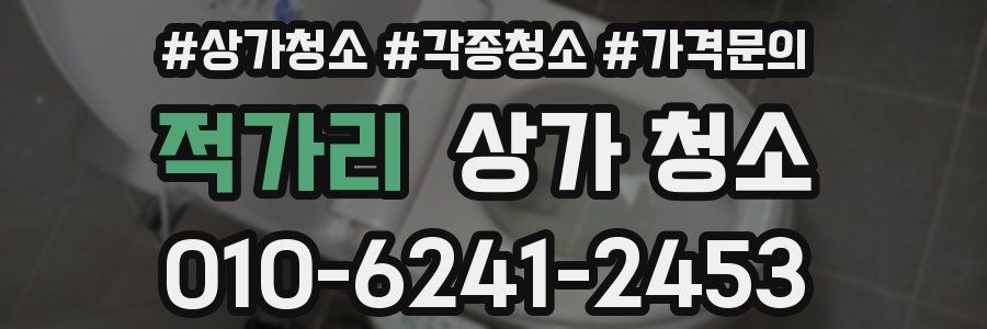 적가리 상가 청소