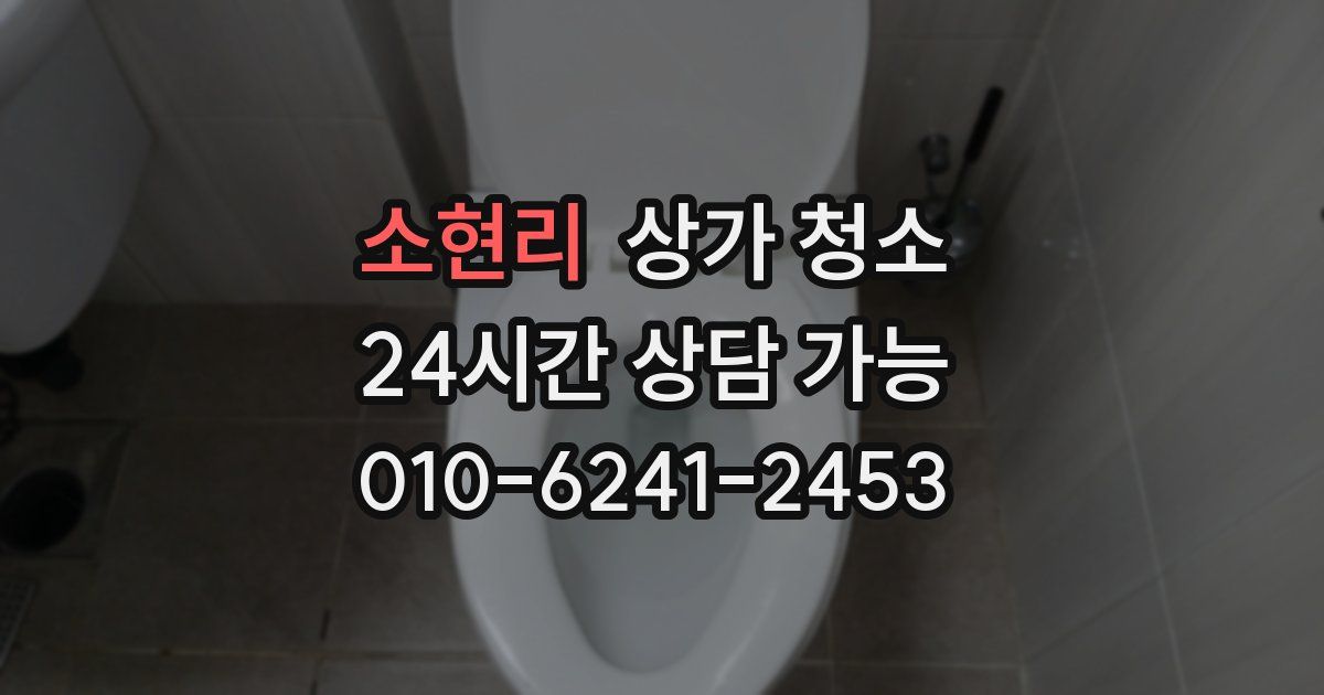 소현리 상가 청소