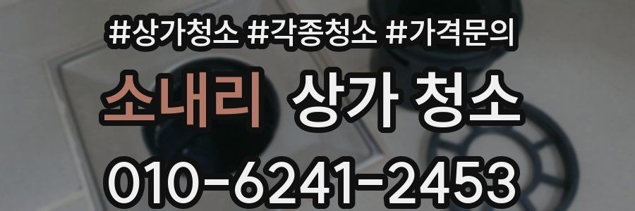 소내리 상가 청소