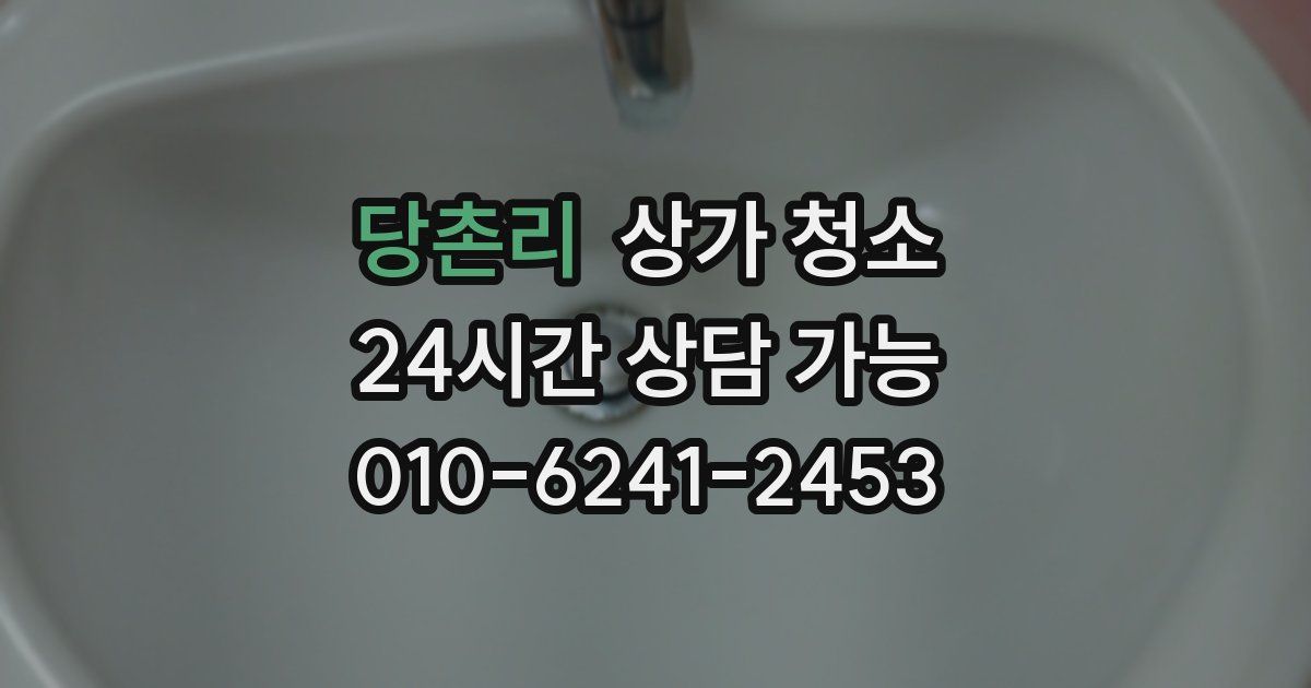 당촌리 상가 청소