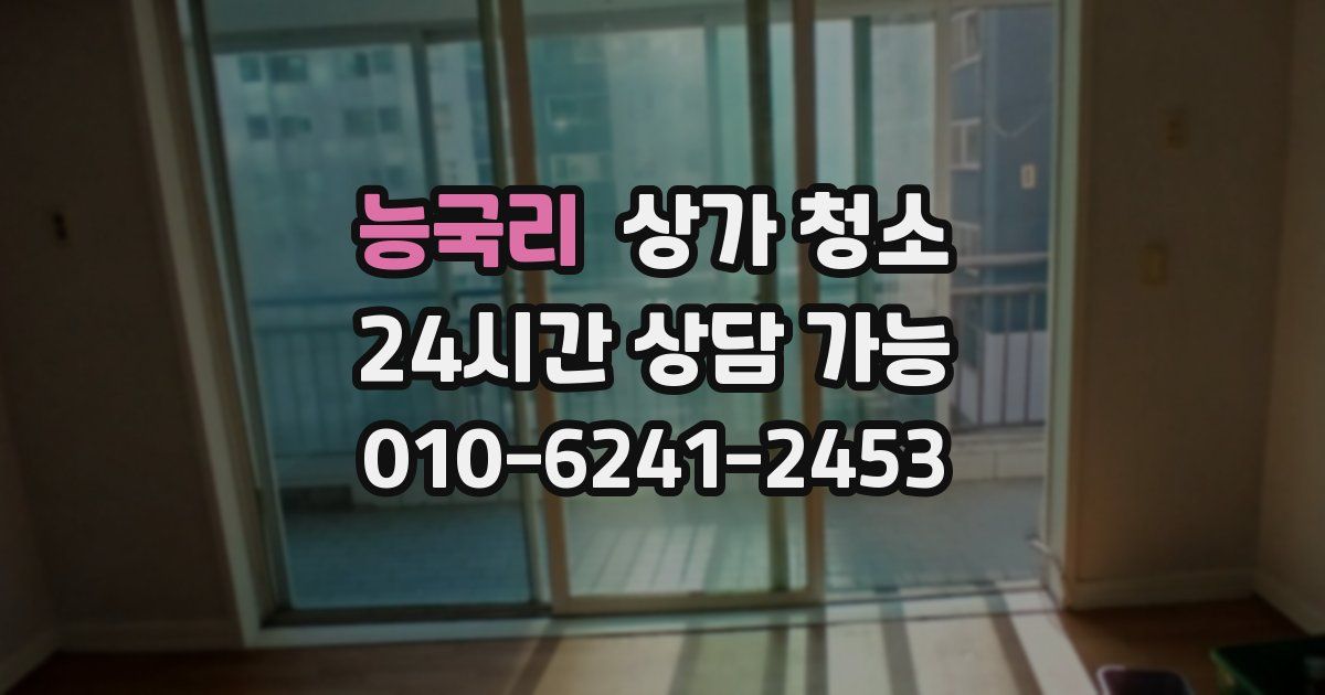 능국리 상가 청소