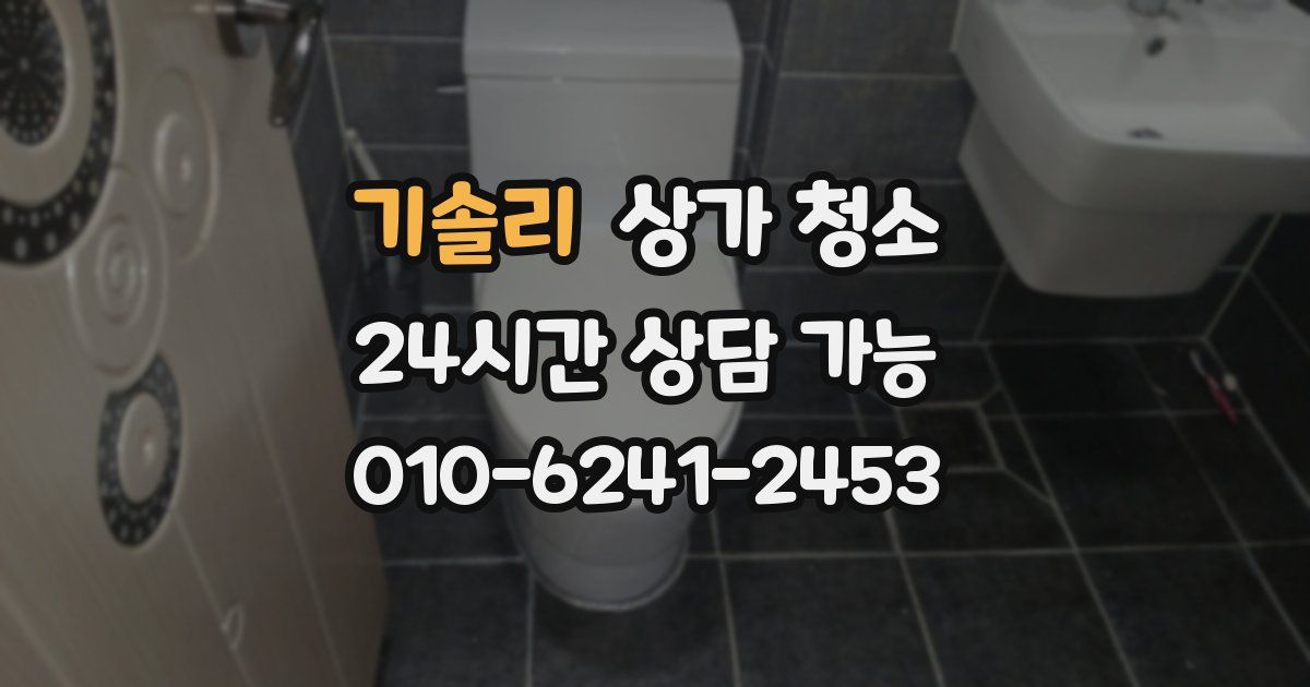 기솔리 상가 청소
