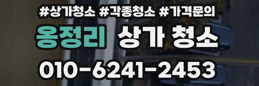옹정리 상가 청소