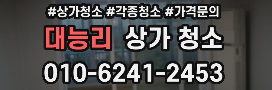 대능리 상가 청소