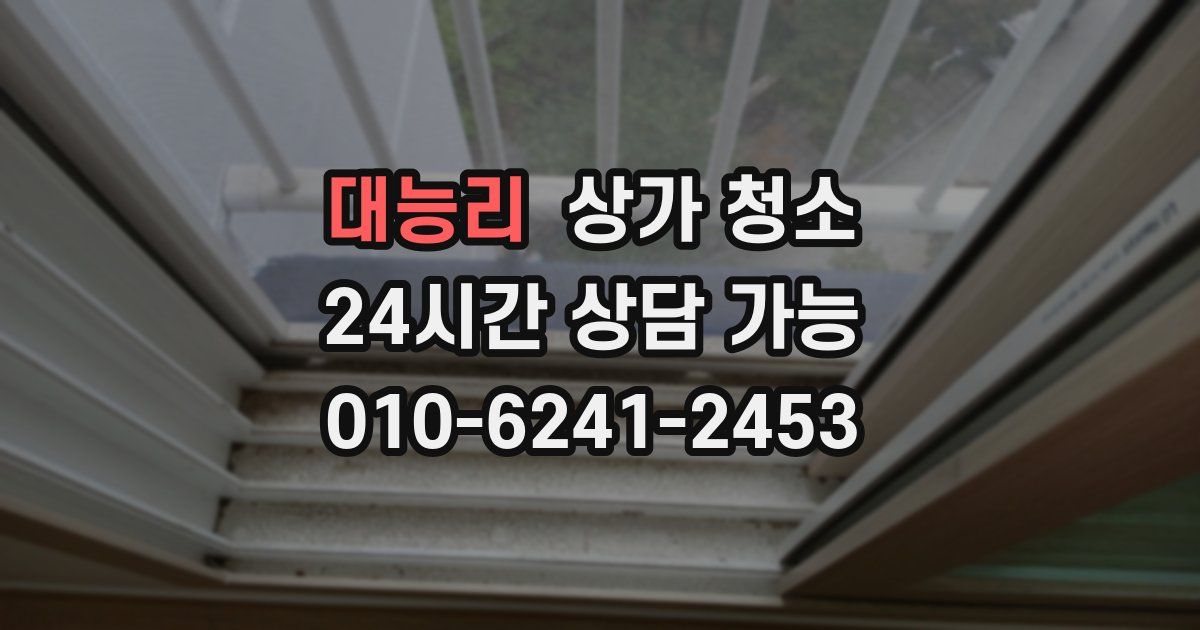 대능리 상가 청소