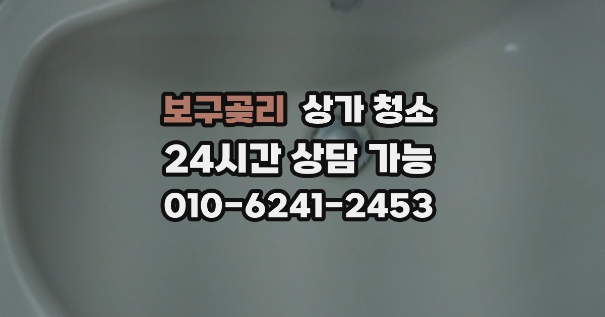 보구곶리 상가 청소