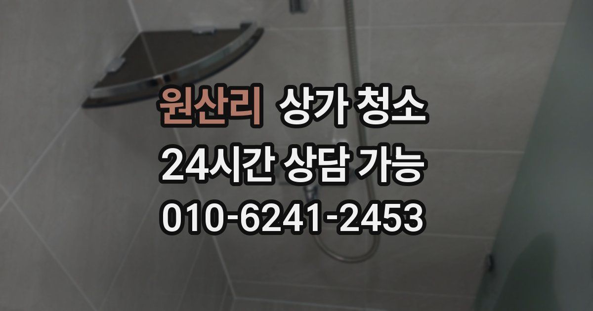 원산리 상가 청소