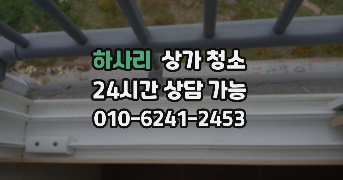 하사리 상가 청소
