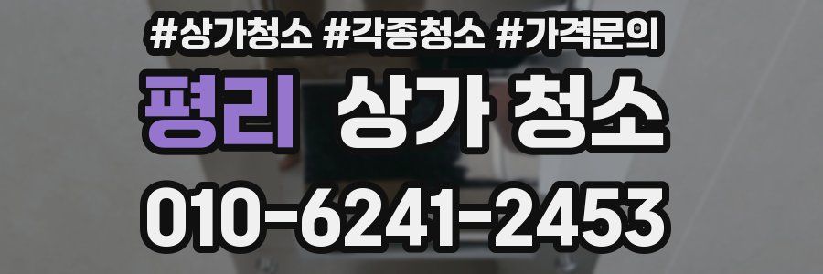 평리 상가 청소
