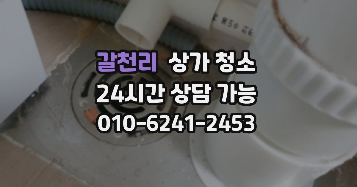갈천리 상가 청소