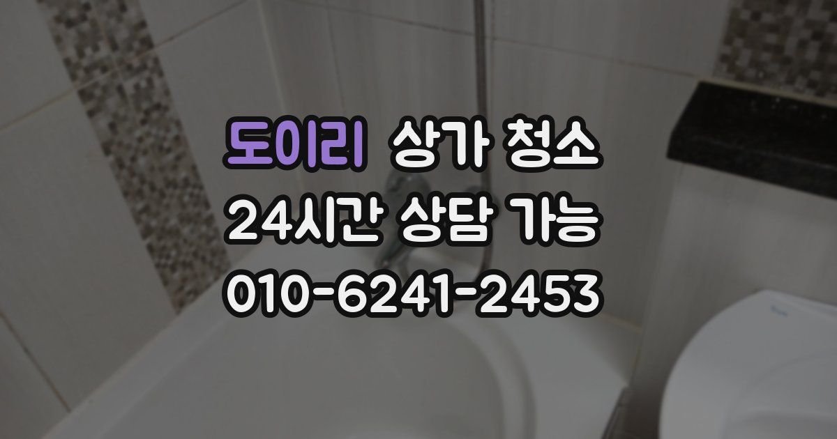 도이리 상가 청소