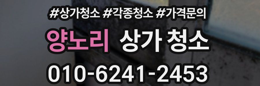양노리 상가 청소
