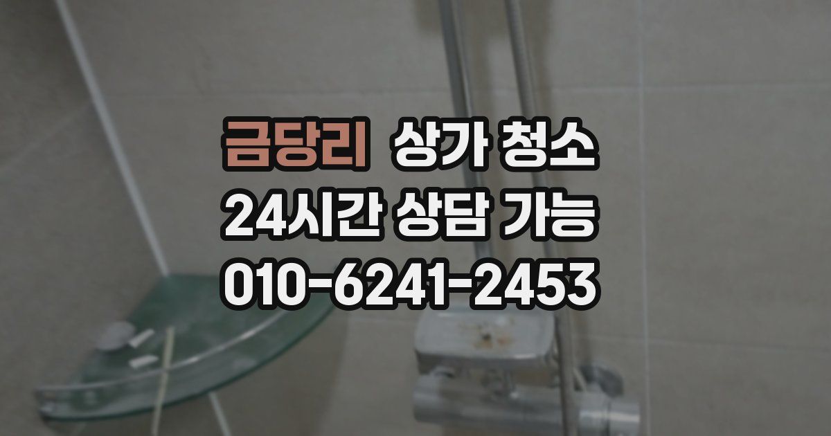 금당리 상가 청소
