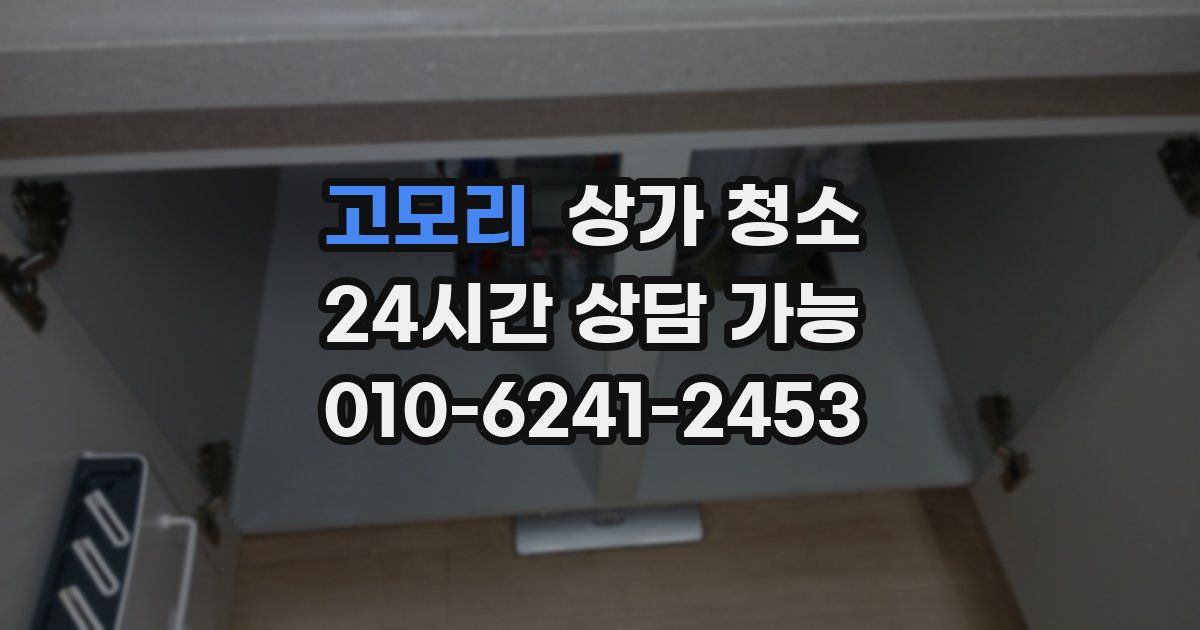고모리 상가 청소