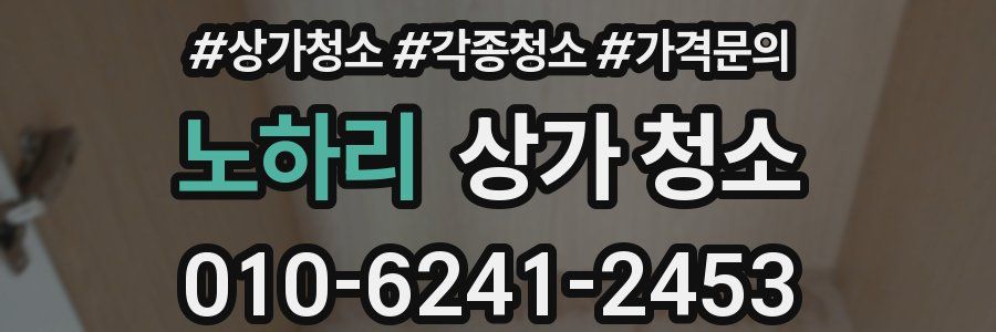 노하리 상가 청소