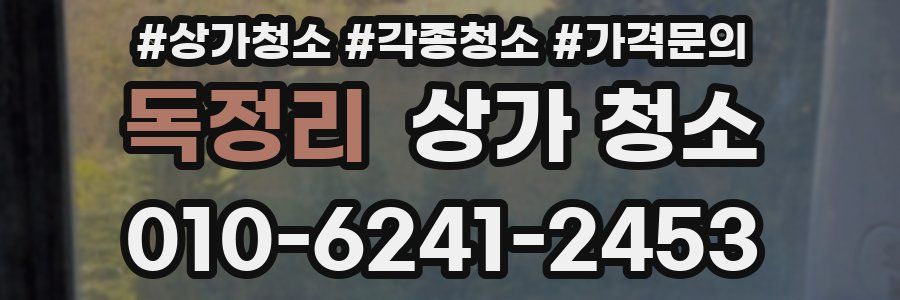 독정리 상가 청소