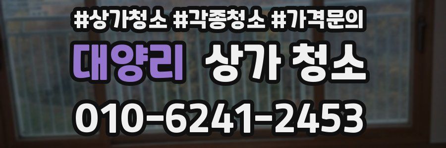 대양리 상가 청소