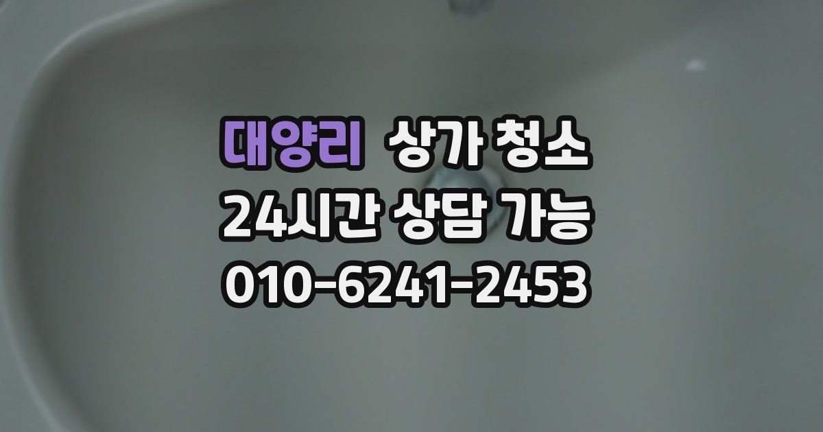 대양리 상가 청소