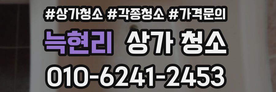 늑현리 상가 청소