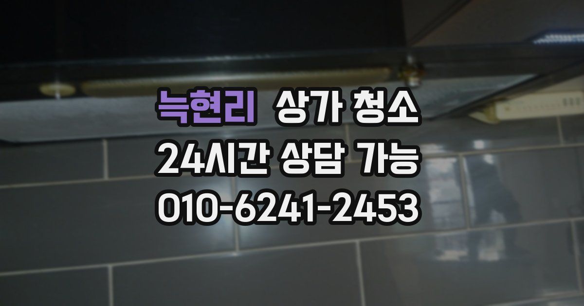 늑현리 상가 청소