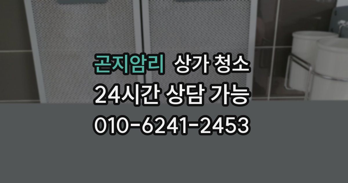 곤지암리 상가 청소
